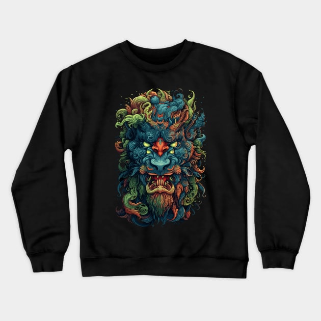 Zoomorphic Beasts - Typhon Crewneck Sweatshirt by Peter Awax